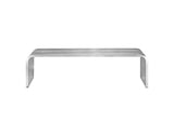 EEI-2103-SLV Pipe 60" Stainless Steel Bench By Modway