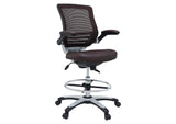EEI-211-BRN Edge Drafting Chair By Modway