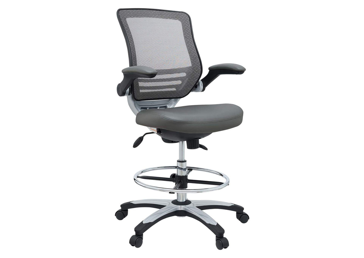 EEI-211-GRY Edge Drafting Chair By Modway