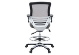 EEI-211-GRY Edge Drafting Chair By Modway
