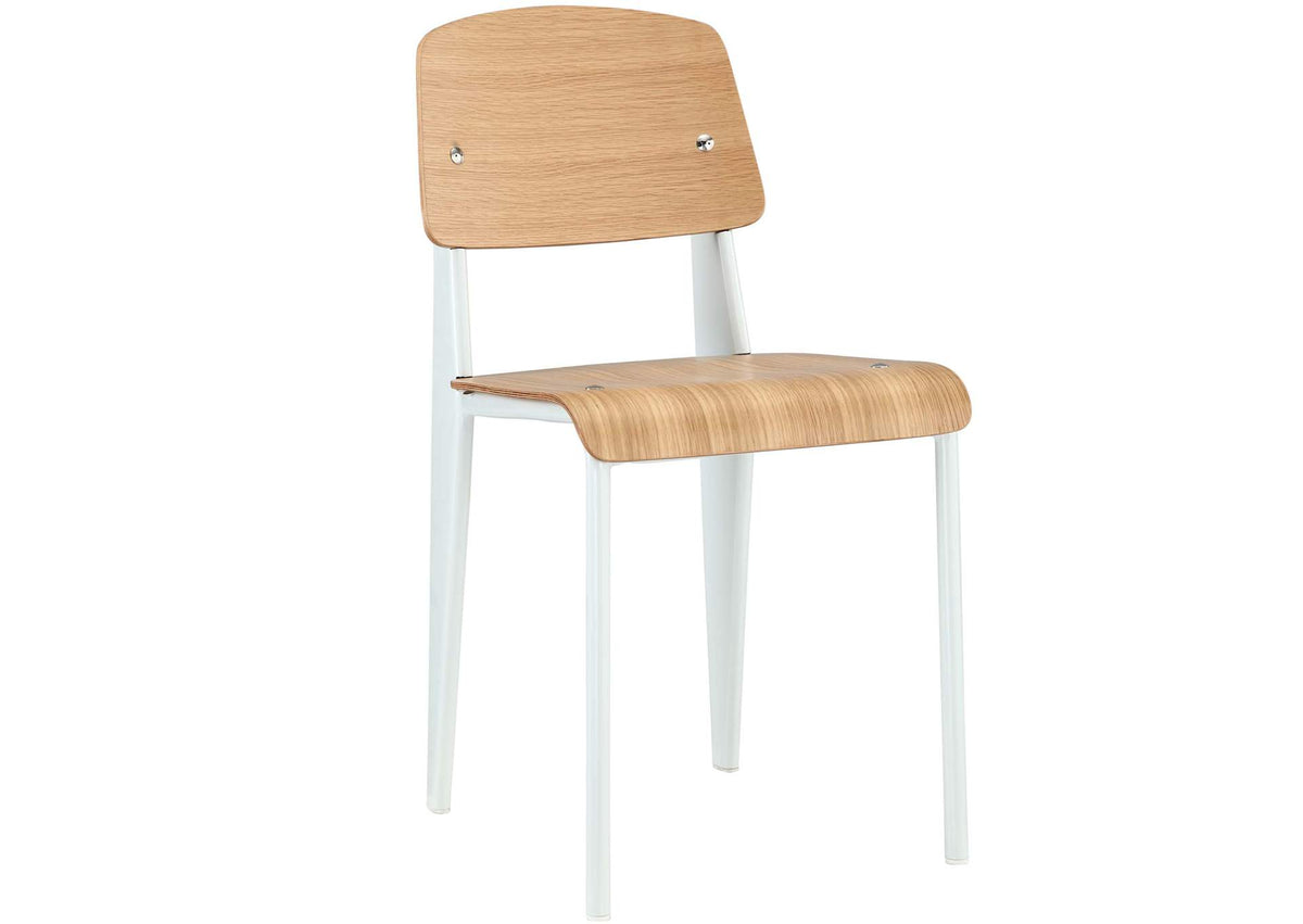 EEI-214-NAT-WHI Cabin Dining Side Chair By Modway