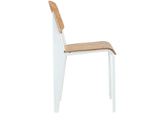EEI-214-NAT-WHI Cabin Dining Side Chair By Modway