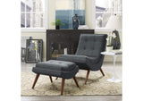 EEI-2143-GRY Ramp Upholstered Fabric Lounge Chair Set By Modway