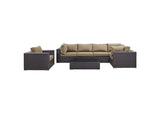 EEI-2157-EXP-MOC-SET Convene 7 Piece Outdoor Patio Sectional Set By Modway