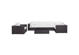EEI-2157-EXP-WHI-SET Convene 7 Piece Outdoor Patio Sectional Set By Modway