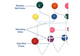 EEI-216-MULTI Gumball Coat Rack By Modway