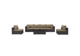 EEI-2164-EXP-MOC-SET Convene 7 Piece Outdoor Patio Sectional Set By Modway