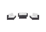 EEI-2164-EXP-WHI-SET Convene 7 Piece Outdoor Patio Sectional Set By Modway