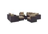 EEI-2169-EXP-MOC-SET Convene 10 Piece Outdoor Patio Sectional Set By Modway