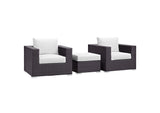 EEI-2174-EXP-WHI-SET Convene 3 Piece Outdoor Patio Sofa Set By Modway