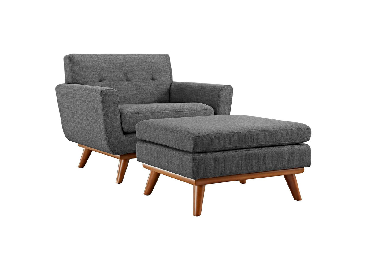 EEI-2187-DOR-SET Engage 2 Piece Armchair And Ottoman By Modway