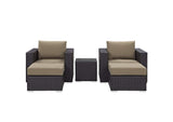 EEI-2201-EXP-MOC-SET Convene 5 Piece Outdoor Patio Sectional Set By Modway