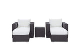 EEI-2201-EXP-WHI-SET Convene 5 Piece Outdoor Patio Sectional Set By Modway