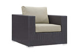 EEI-2202-EXP-BEI-SET Convene 4 Piece Outdoor Patio Sectional Set By Modway