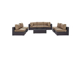 EEI-2205-EXP-MOC-SET Convene 8 Piece Outdoor Patio Sectional Set By Modway