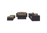 EEI-2206-EXP-MOC-SET Convene 8 Piece Outdoor Patio Sectional Set By Modway