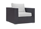 EEI-2206-EXP-WHI-SET Convene 8 Piece Outdoor Patio Sectional Set By Modway