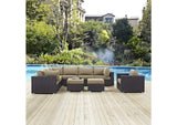 EEI-2208-EXP-MOC-SET Convene 9 Piece Outdoor Patio Sectional Set By Modway