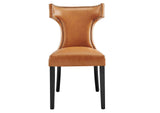 EEI-2220-TAN Curve Vegan Leather Dining Chair By Modway
