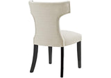 EEI-2221-BEI Curve Fabric Dining Chair By Modway