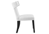 EEI-2221-WHI Curve Fabric Dining Chair By Modway