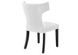 EEI-2221-WHI Curve Fabric Dining Chair By Modway