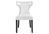 EEI-2221-WHI Curve Fabric Dining Chair By Modway