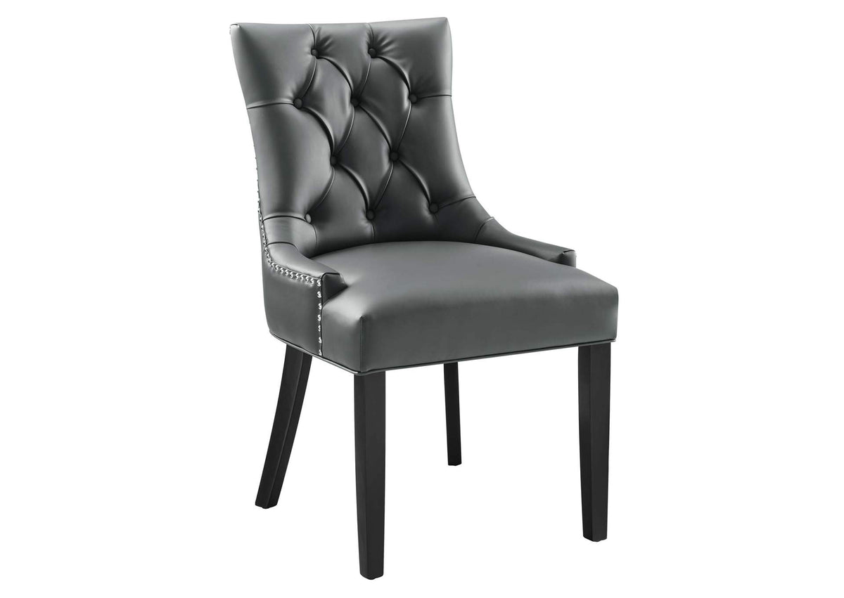 EEI-2222-GRY Regent Tufted Vegan Leather Dining Chair By Modway