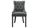 EEI-2222-GRY Regent Tufted Vegan Leather Dining Chair By Modway