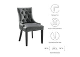 EEI-2222-GRY Regent Tufted Vegan Leather Dining Chair By Modway