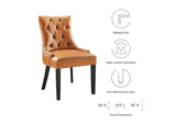 EEI-2222-TAN Regent Tufted Vegan Leather Dining Chair By Modway