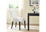 EEI-2222-WHI Regent Tufted Vegan Leather Dining Chair By Modway