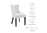 EEI-2223-WHI Regent Tufted Fabric Dining Chair By Modway