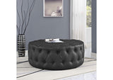 EEI-2224-BLK Amour Upholstered Vinyl Ottoman By Modway