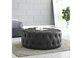 EEI-2224-BLK Amour Upholstered Vinyl Ottoman By Modway