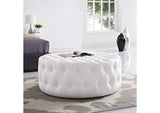 EEI-2224-WHI Amour Upholstered Vinyl Ottoman By Modway
