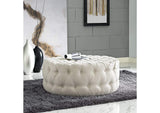 EEI-2225-BEI Amour Upholstered Fabric Ottoman By Modway