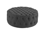 EEI-2225-GRY Amour Upholstered Fabric Ottoman By Modway