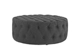 EEI-2225-GRY Amour Upholstered Fabric Ottoman By Modway