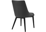 EEI-2226-BLK Viscount Vegan Leather Dining Chair By Modway