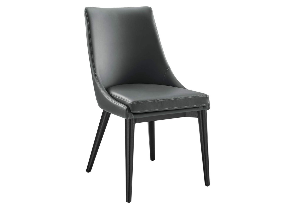 EEI-2226-GRY Viscount Vegan Leather Dining Chair By Modway