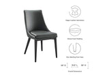 EEI-2226-GRY Viscount Vegan Leather Dining Chair By Modway