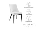 EEI-2227-WHI Viscount Fabric Dining Chair By Modway