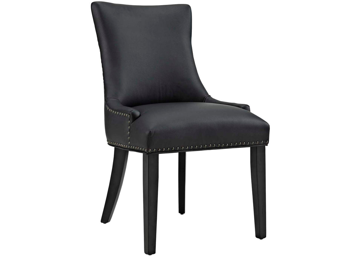 EEI-2228-BLK Marquis Vegan Leather Dining Chair By Modway
