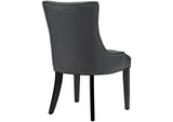 EEI-2228-BLK Marquis Vegan Leather Dining Chair By Modway