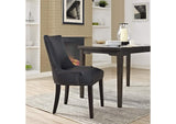 EEI-2228-BLK Marquis Vegan Leather Dining Chair By Modway