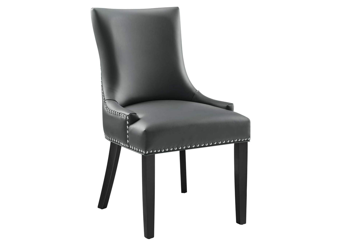 EEI-2228-GRY Marquis Vegan Leather Dining Chair By Modway