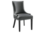 EEI-2228-GRY Marquis Vegan Leather Dining Chair By Modway