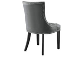 EEI-2228-GRY Marquis Vegan Leather Dining Chair By Modway