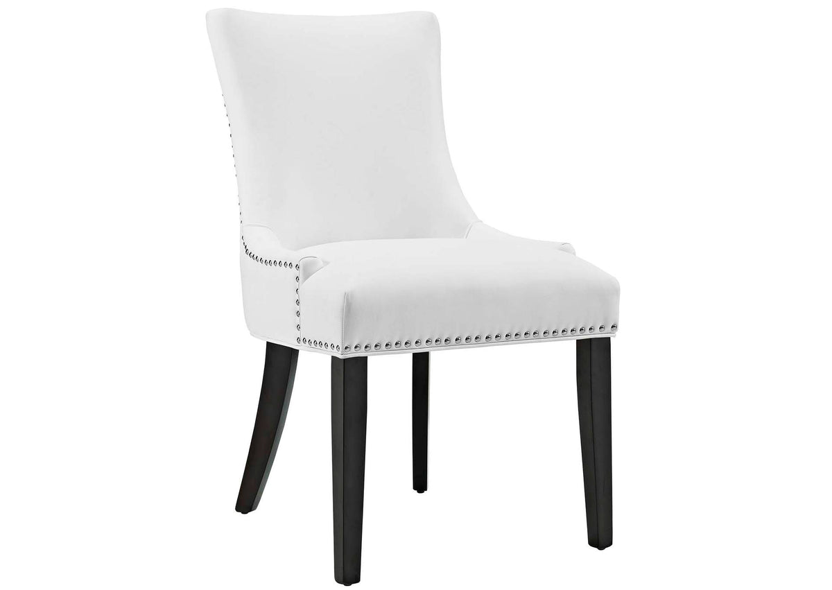 EEI-2228-WHI Marquis Vegan Leather Dining Chair By Modway